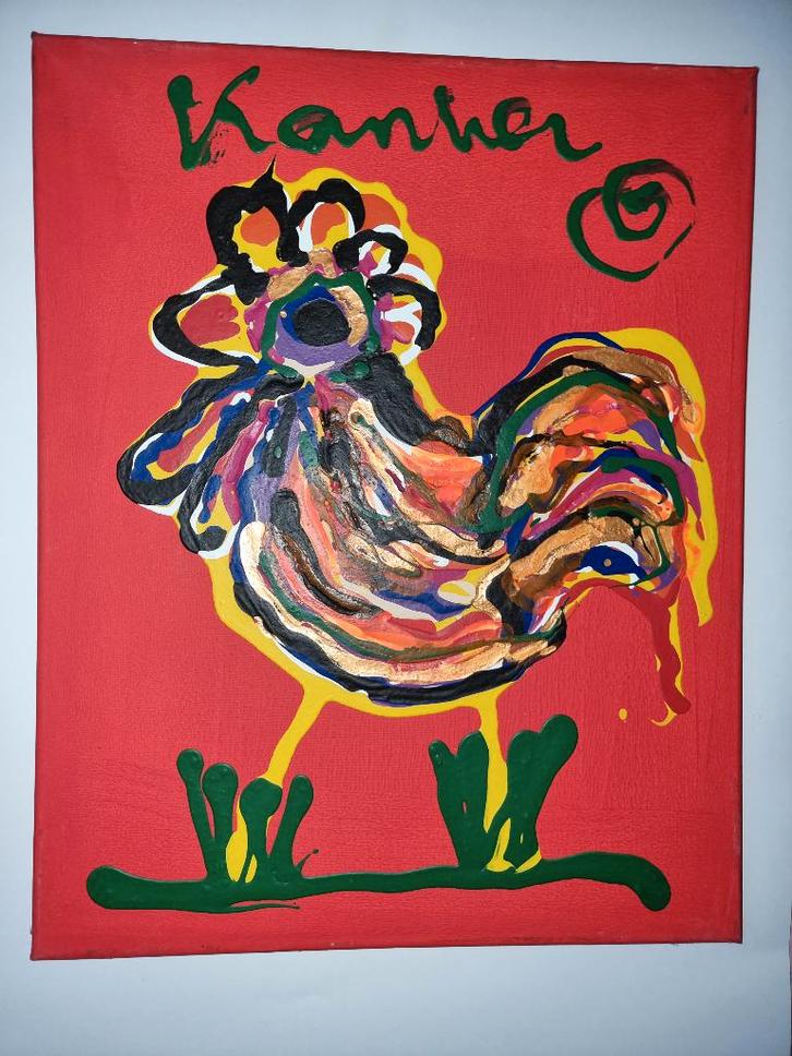 Original Jacob Kanbier Haantje sur toile, Antiquités & Art, Art | Peinture | Classique, Enlèvement