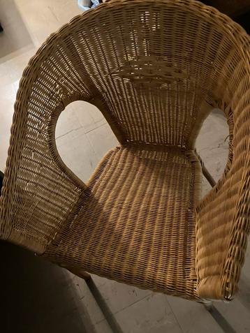 Vintage ikea rotan zetel beschikbaar voor biedingen