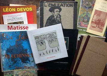 lot de 17 livres et livrets sur les peintres belges