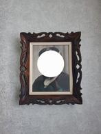 Houten antieken uitgesneden fotokader, Ophalen, Zo goed als nieuw