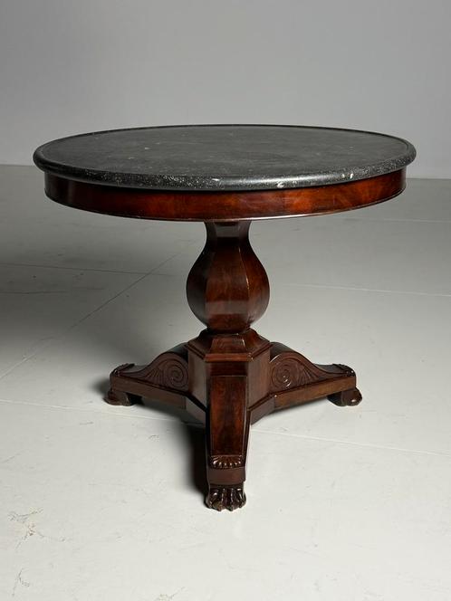 Charles X Gueridon Center Table mahonie antiek, Antiek en Kunst, Antiek | Meubels | Tafels, Ophalen
