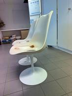 Twee witte stoelen, Huis en Inrichting, Stoelen, Ophalen, Kunststof, Twee