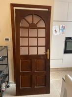 4 houten binnendeuren, Doe-het-zelf en Bouw, Ophalen, Gebruikt, Glas