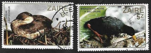 2 Postzegels Congo-Kinshasa (Zaïre) 1982 Vogels, Postzegels en Munten, Postzegels | Thematische zegels, Gestempeld, Dier of Natuur