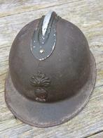 Franse Adrian helm M1926 WO2, Verzamelen, Ophalen of Verzenden, Landmacht, Helm of Baret