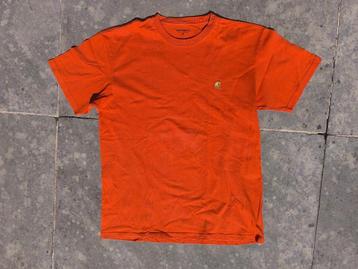 Carhartt WIP T-shirt American Script model oranje kleur M beschikbaar voor biedingen
