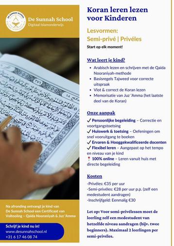 Koran leren lezen kinderen beschikbaar voor biedingen