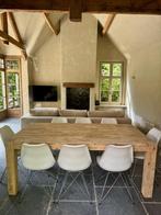 Tafel en 8 stoelen, Huis en Inrichting, Tafels | Eettafels, Ophalen, 50 tot 100 cm, Vijf personen of meer, Rechthoekig