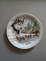 Decoratief bord met sleehonden, Ophalen of Verzenden