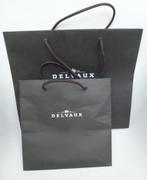 papieren draagtassen Delvaux witte opdruk zwart touwtje, Verzamelen, Verpakking, Gebruikt, Ophalen of Verzenden