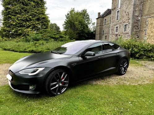 Tesla Model S Ludicrous+ 776ch P90D, Auto's, Tesla, Particulier, Model S, 4x4, ABS, Achteruitrijcamera, Adaptive Cruise Control