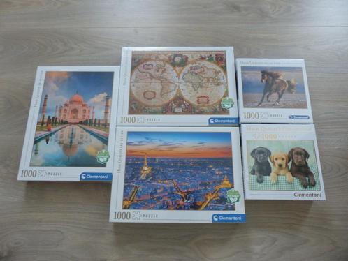 Set de 5 puzzles Clementoni - 5 pièces - neufs, Hobby & Loisirs créatifs, Sport cérébral & Puzzles, Neuf, Puzzle, 500 à 1500 pièces