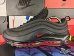 Nike Air Max 97 'Black/University Red' EU45 2020, Kleding | Heren, Schoenen, Zwart, Nike, Ophalen of Verzenden, Sneakers