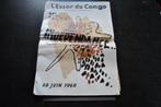 RARE L'essor du Congo Quotidien indépendant 30 juin 1960, Utilisé, Enlèvement ou Envoi, 20e siècle ou après