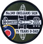 349 sqn 75 Years D-Day - patch, Envoi, Armée de l'air, Emblème ou Badge