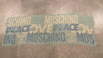 Moschino lichtblauwe foulard, Moschino, Enlèvement ou Envoi, Comme neuf, Écharpe