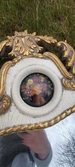 Antieke barok spiegel met bijzettafel, Ophalen of Verzenden