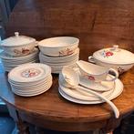 Groot vintage Boch servies – bloemen – 40+ stuks, Ophalen