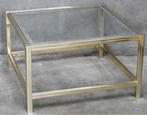 Design Glass and Brass Coffee Table, Huis en Inrichting, Ophalen, Zo goed als nieuw