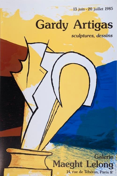 Prachtige affiche GARDY ARTIGAS plus cataloog, Antiek en Kunst, Kunst | Overige Kunst, Ophalen of Verzenden