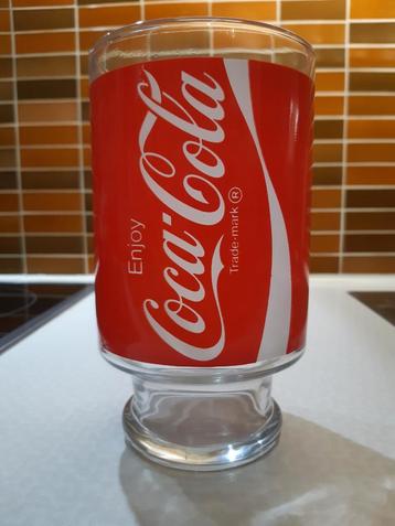 Coca-Cola glazen beker "super size" (1 liter) jaren 1990 beschikbaar voor biedingen