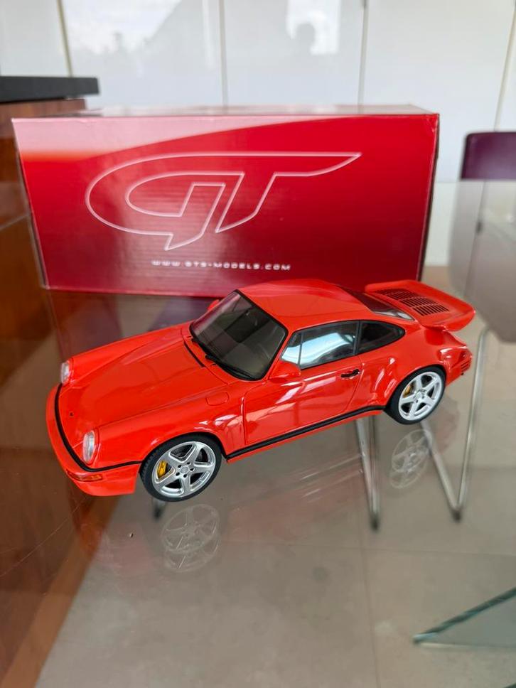 GT Spirit- RUF 911/964 SCR 4.2-1/18 schaal, GT192, oranje, Hobby en Vrije tijd, Modelauto's | 1:18, Zo goed als nieuw, Auto, Overige merken