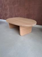 Nieuw! Massief eiken salontafel in organische vorm, Huis en Inrichting, Ophalen, Minder dan 45 cm, Nieuw, 75 cm of meer