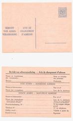 Bericht van adresverandering 50 centimes jaren 60, Postzegels en Munten, Met stempel, Verzenden, Postfris, Postfris