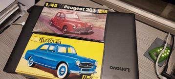 2 bouwdozen van Peugeot 203 en 403, Verzamelen, Verzenden, Zo goed als nieuw, Overige typen