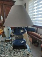 Moderne designlamp in blauw en grijs, Huis en Inrichting, Ophalen, Overige materialen, 50 tot 75 cm, Zo goed als nieuw