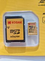 Carte microSD Kodak 64 GB – Classe 10 – Très bon état, Audio, Tv en Foto, Foto | Geheugenkaarten, Nieuw, Ophalen of Verzenden