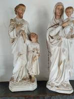 2 witte religieuze beelden, enkel samen te koop, Antiek en Kunst, Ophalen