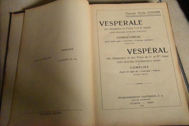 Nicholas Joachim VESPERAL   1933, Antiek en Kunst, Antiek | Boeken en Manuscripten, Verzenden