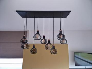 Hanglamp in perfecte staat,  inclusief lampen + 3 reserve beschikbaar voor biedingen