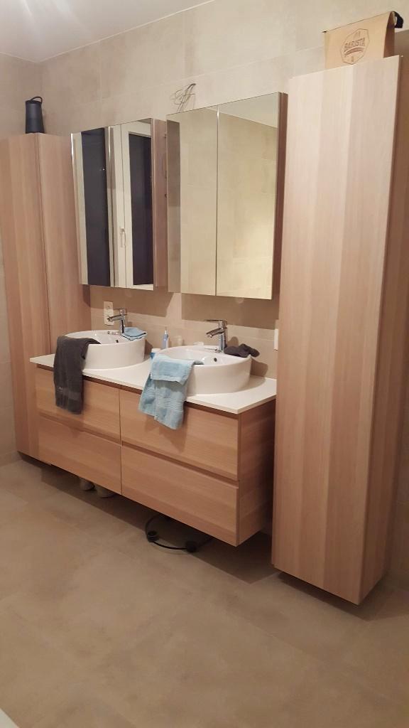 Badkamermeubels Ikea te koop, Huis en Inrichting, Badkamer | Badkamermeubels, Zo goed als nieuw, Wastafelkast, Minder dan 100 cm