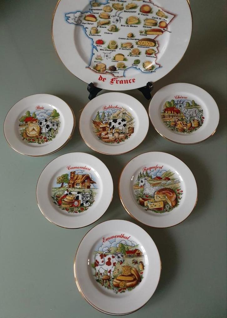 Kaasservies limoges 12 pers, Maison & Meubles, Cuisine | Vaisselle, Comme neuf, Assiettes(s), Enlèvement