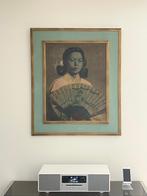 Vintage schilderij uit de Japanse meisjesserie C.C. Beall, Antiek en Kunst, Ophalen