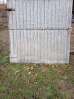 industriéle poort in ijzer., Tuin en Terras, Tuinhekken en Hekwerk, Ophalen, Gebruikt, IJzer, Met poort