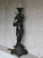 Immens grote bronzen lamp - hoogte 103cm - brons, Antiek en Kunst, Ophalen