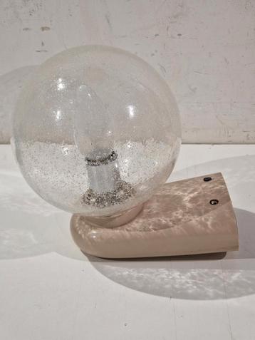Dietche wandlamp ideaal voor gang , wc , badkamer bubbelglas beschikbaar voor biedingen