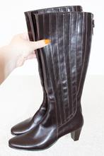 Zeer Mooie Leren Dames Laarzen 3 (Maat 39) - s8 € 95,-, Kleding | Dames, Hoge laarzen, Bruin, Verzenden, Zo goed als nieuw