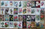 161 x fleurs de carte postale, Collections, Enlèvement ou Envoi