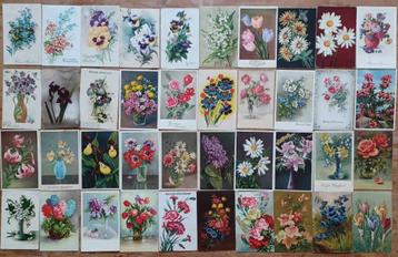 161 x postkaart bloemen
