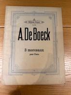 Aug. De Boeck — 3 pièces pour piano, Enlèvement ou Envoi, Artiste ou Compositeur, Classique, Utilisé
