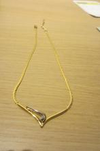 halsketting gemengd goud-en zilverkleurig, Overige materialen, Gebruikt, Goud, Ophalen