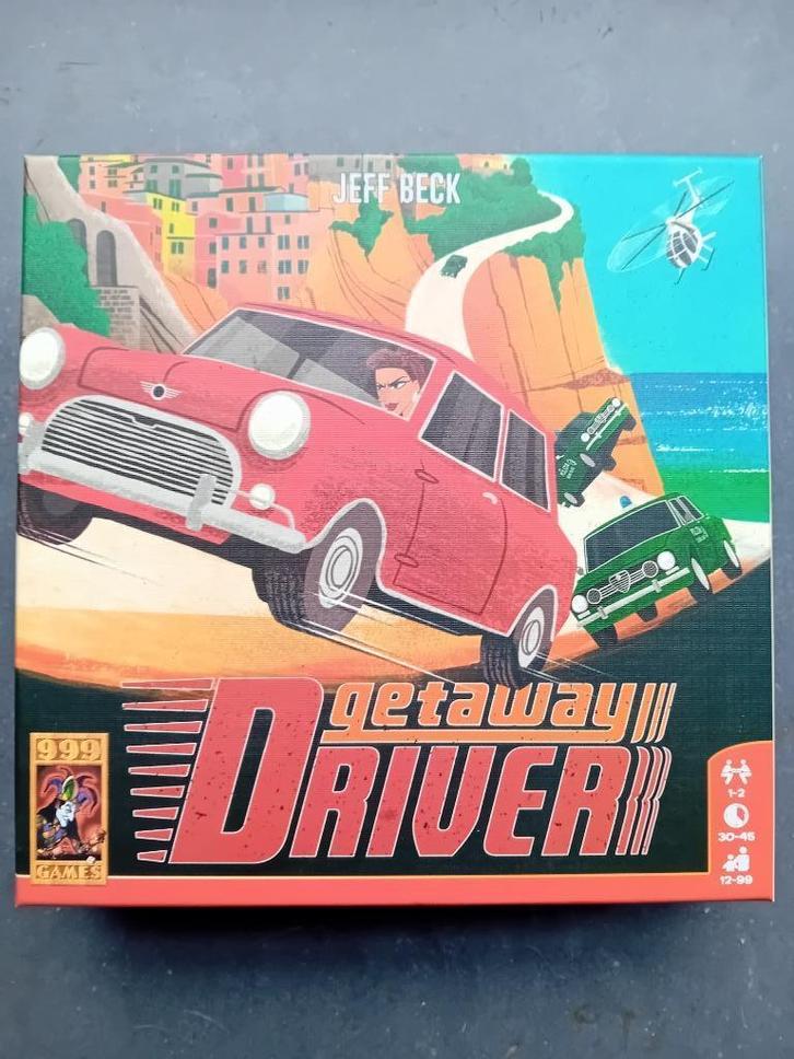 Bordspel - GETAWAY DRIVER, Hobby en Vrije tijd, Gezelschapsspellen | Bordspellen, Zo goed als nieuw, Een of twee spelers, Ophalen of Verzenden