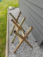 metalen frame voor gemakkelijk zagen van houtblokken, Doe-het-zelf en Bouw, Ophalen, Zo goed als nieuw