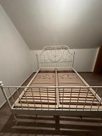 lit blanc, Maison & Meubles, Chambre à coucher | Lits, 160 cm, Deux personnes, Enlèvement, Utilisé