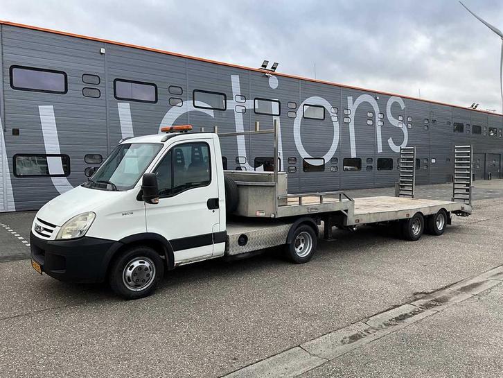 2006 Iveco Daily 35C18 Met Veldhuizen Oplegger BE Combinatie, Auto's, Bestelwagens en Lichte vracht, Bedrijf, Iveco, Overige brandstoffen
