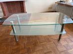 Table basse 2 étages, 50 tot 100 cm, Minder dan 50 cm, Glas, 100 tot 150 cm